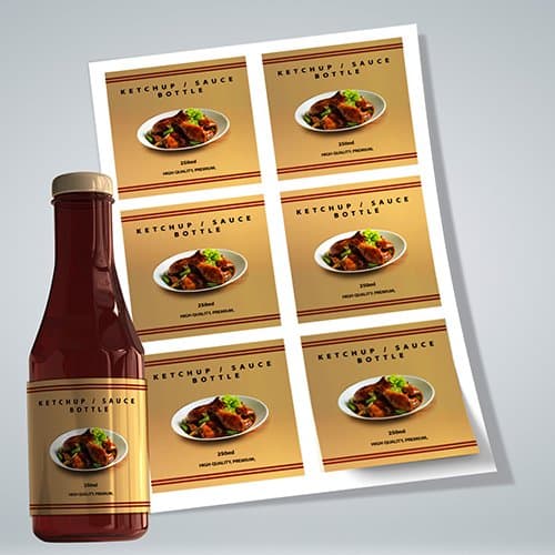 Sticker Gold Glossy