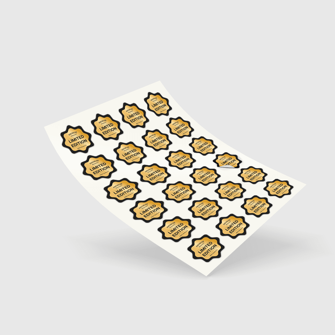Sticker Gold Glossy