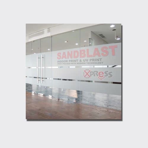 Stiker Sandblast